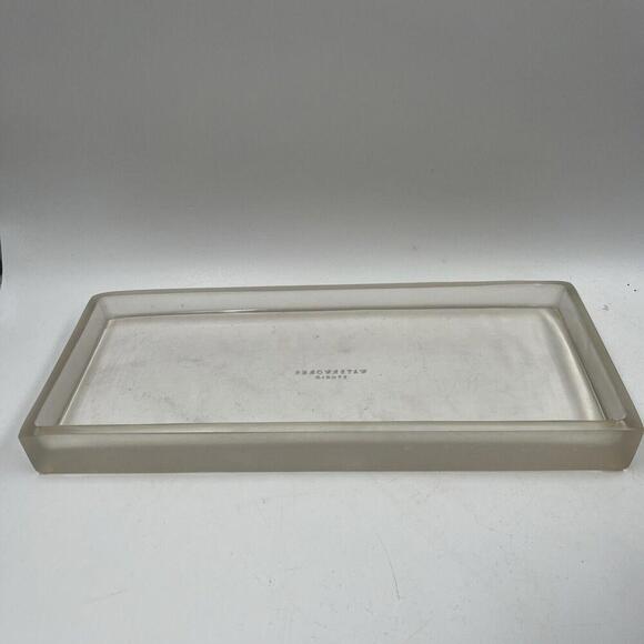 Luxury Waterworks Valet Bathroom Tray Satin Finish Glass Lacquer - 2 Available - Picture 1 of 12